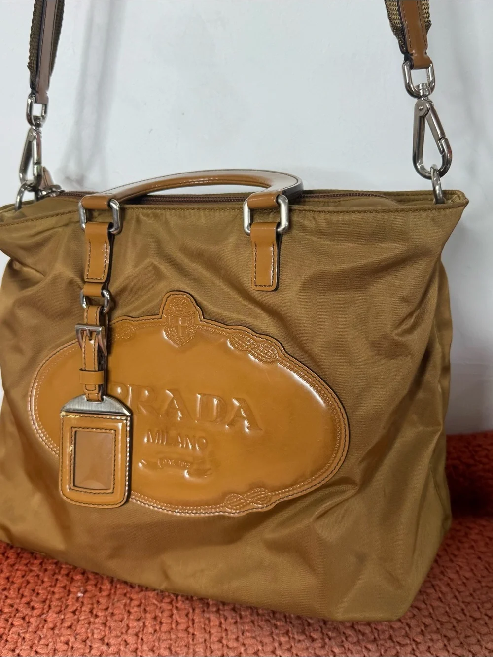 Prada Tessuto Nylon Top Handle Bag - Picture 1 of 14